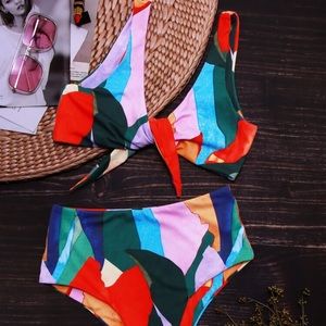 Shein colorful swim set